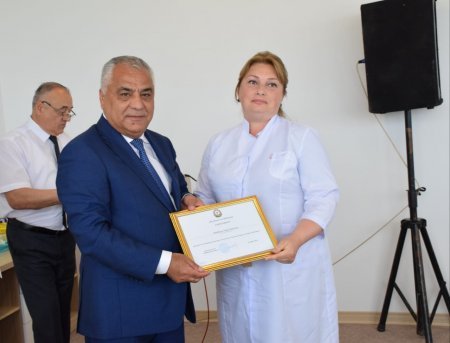 Quba Rayon İcra Hakimiyyətinin təşkilatçılığı ilə Rayon Mərkəzi Xəstəxanasında 17 iyun - Səhiyyə İşçilərinin Peşə Bayramı Gününə həsr olunan tədbir keçirilmişdir.